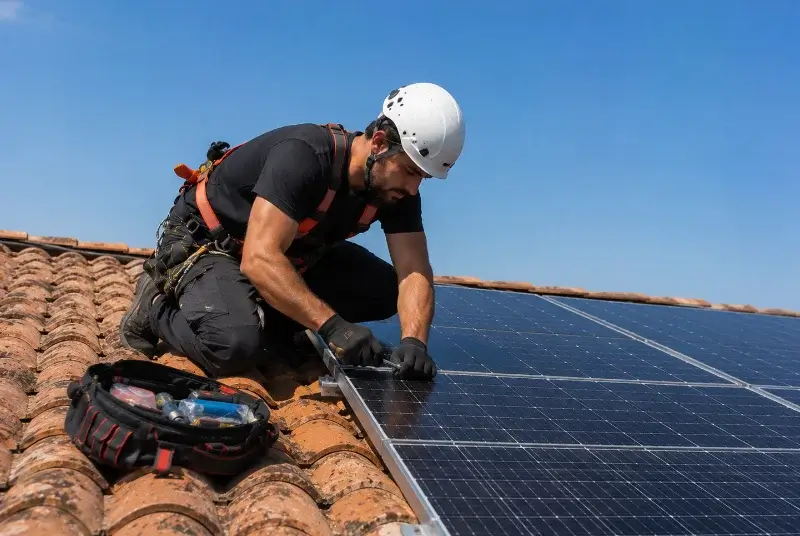 Maintenance et monitoring de panneaux solaires à Escaudain